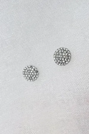 14K WHITE GOLD DIAMOND DISC EARRINGS vibe spark 14K WHITE GOLD DIAMOND DISC EARRINGS city vibe