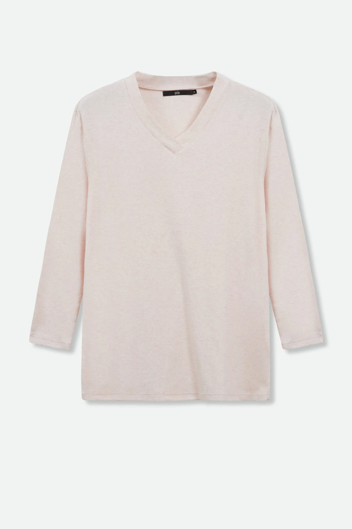 A LINE V NECK BRACELET SLEEVE IN HEATHERED PIMA STRETCH free spirit