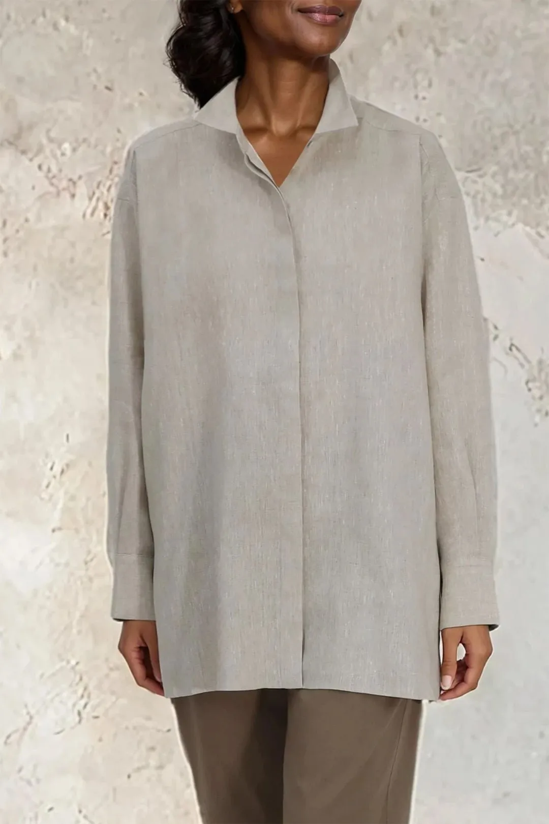 ADRIA SHIRT IN PREMIUM ITALIAN LINEN skin care