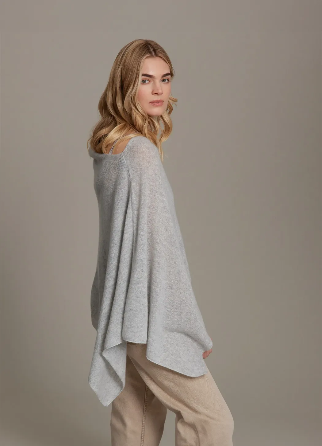 Alashan Cashmere Poncho simple life