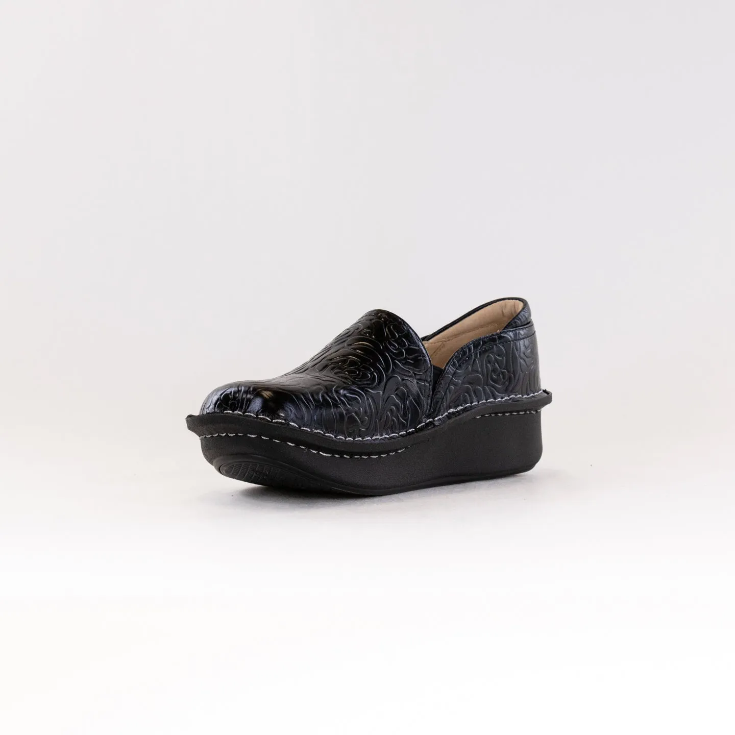 Alegria Debra (Women's) - Black Embossed Rose wardrobe staple