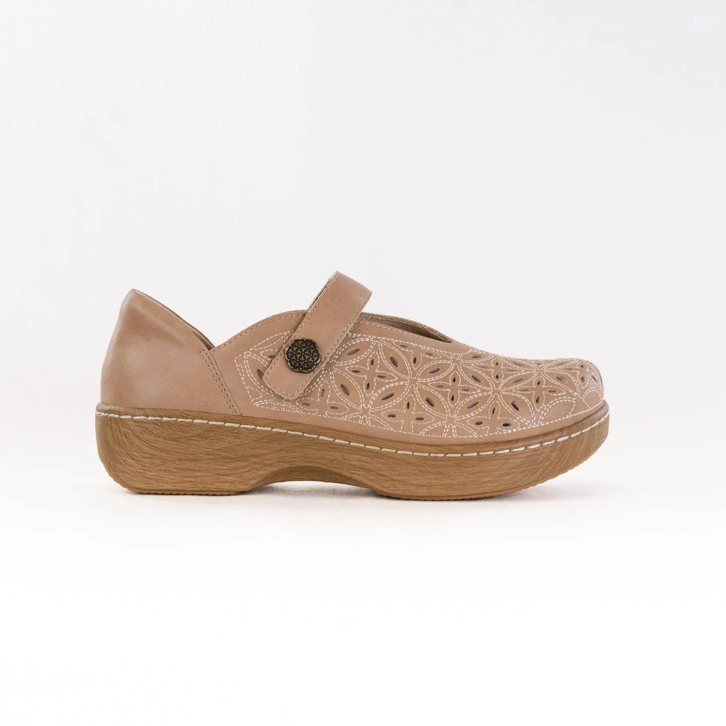 Alegria Opheliah (Women's) - Latte Breeze gravel road