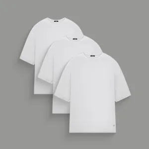 All-White Heavyweight Crew Drop 3-Pack night look