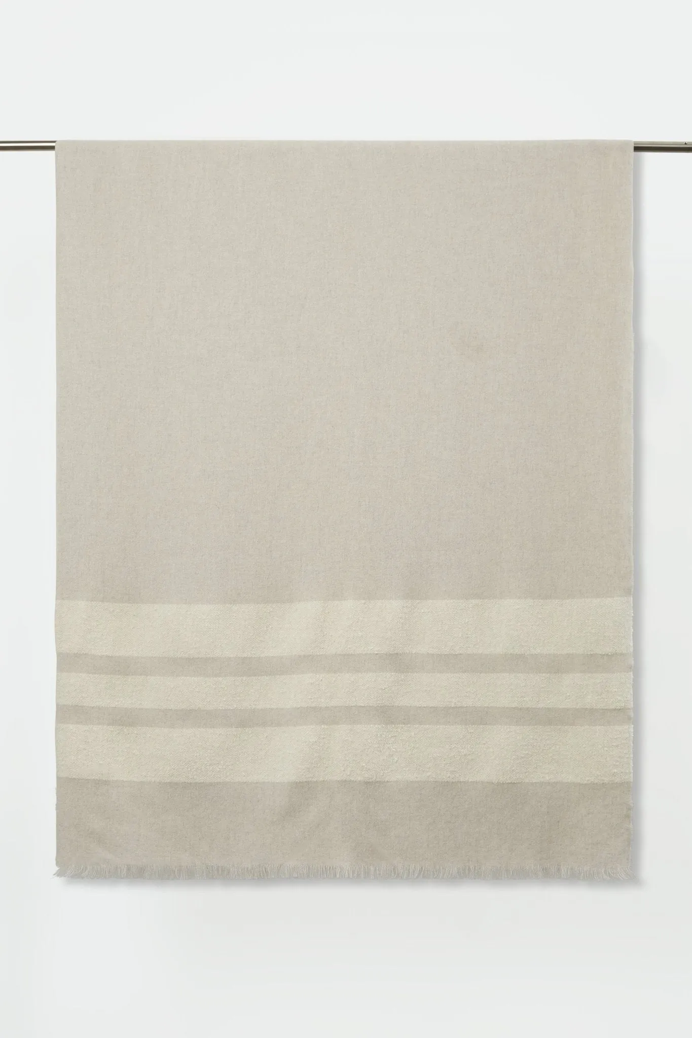 ALONPI CASHMERE STRIPED SCARF season tone