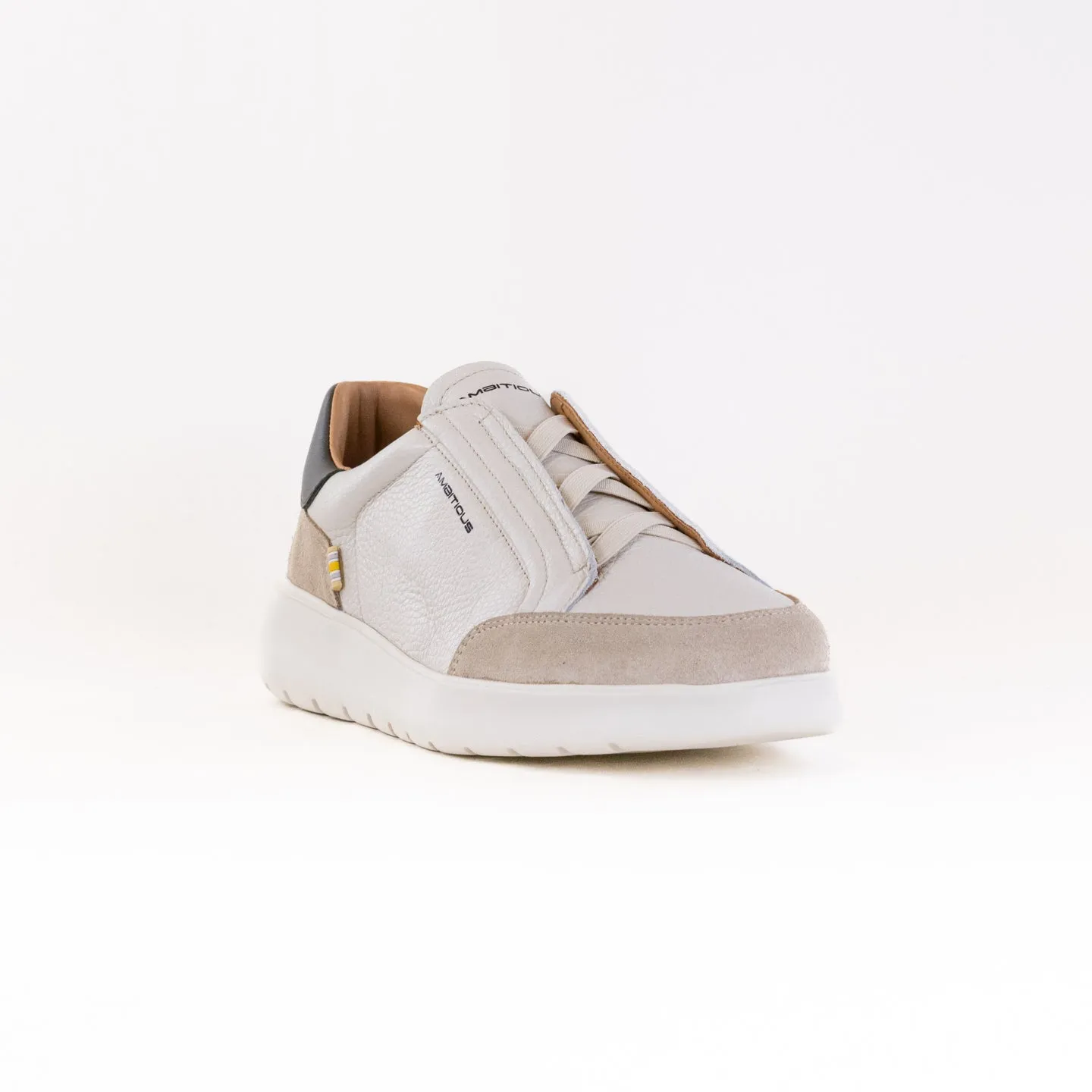 Ambitious Hover Slip-On Sneaker 13721A (Men's) - Beige Leather Combi weekend gear