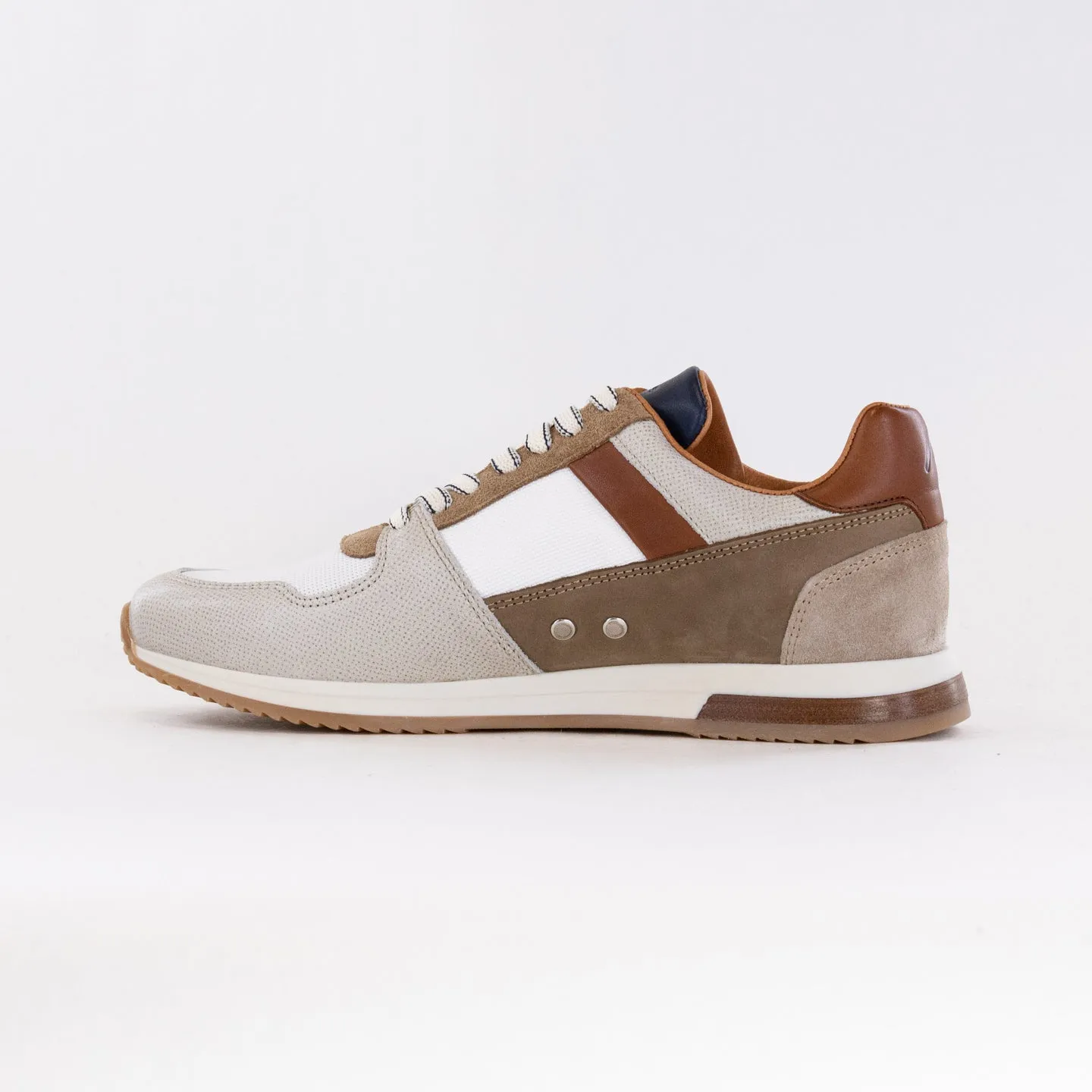 Ambitious Slow Line Sneaker (Men's) - Leather/Textile Grey/Camel forest run
