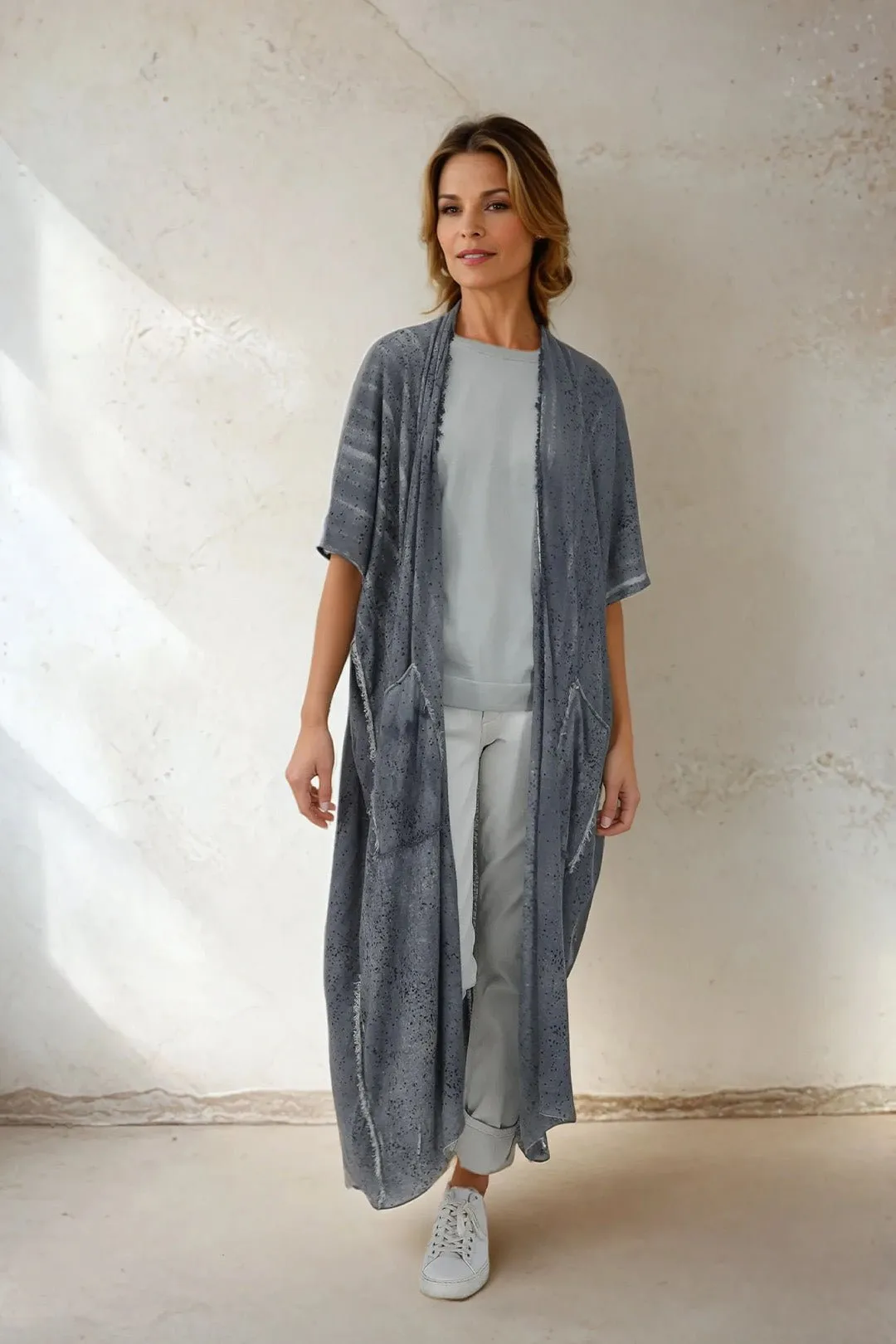 APOLLINE CARDIGAN IN HAND-DYED CASHMERE nature luxe