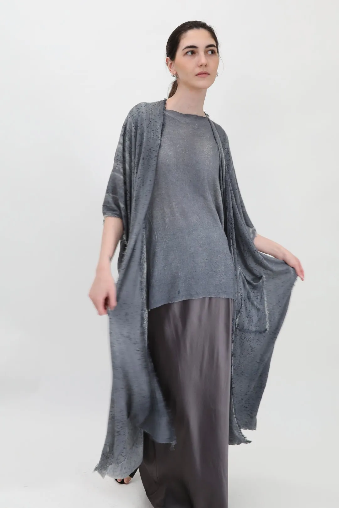 APOLLINE CARDIGAN IN HAND-DYED CASHMERE slow moment