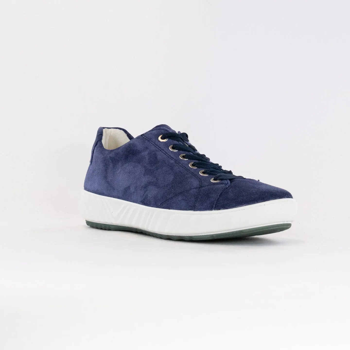 Ara Alexandria Lace Up Sneaker (Women's) - Indigo Suede all day