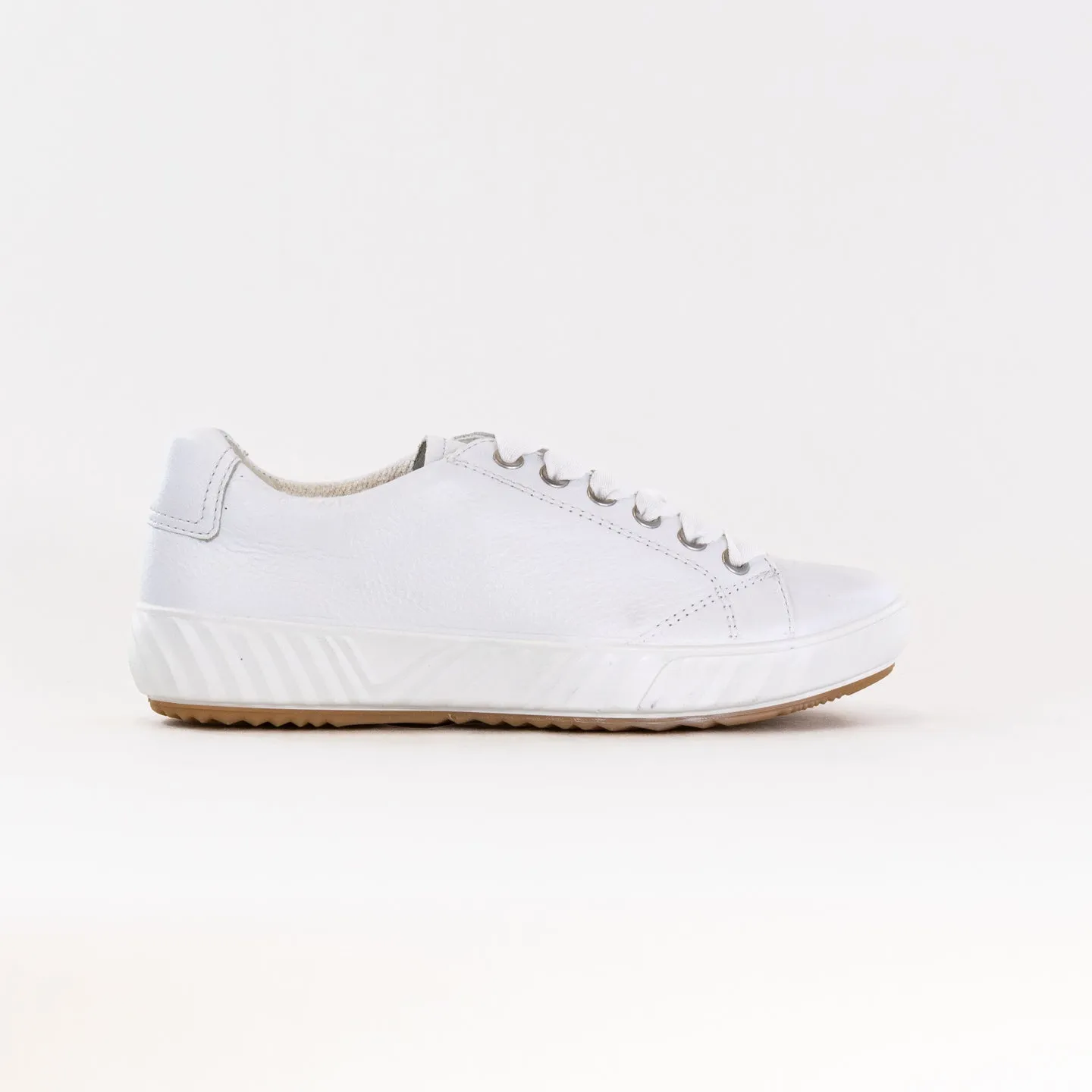Ara Alexandria Lace Up Sneaker (Women's) - White Leather cold resistant