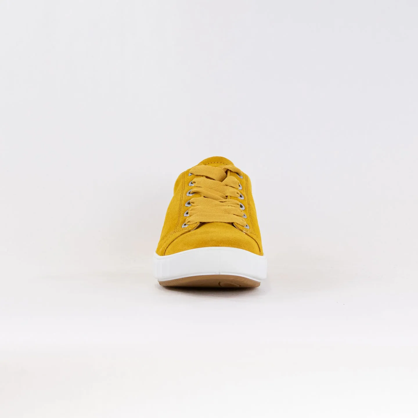 Ara Alexandria Lace Up Sneaker (Women's) - Yellow Suede forest trekking