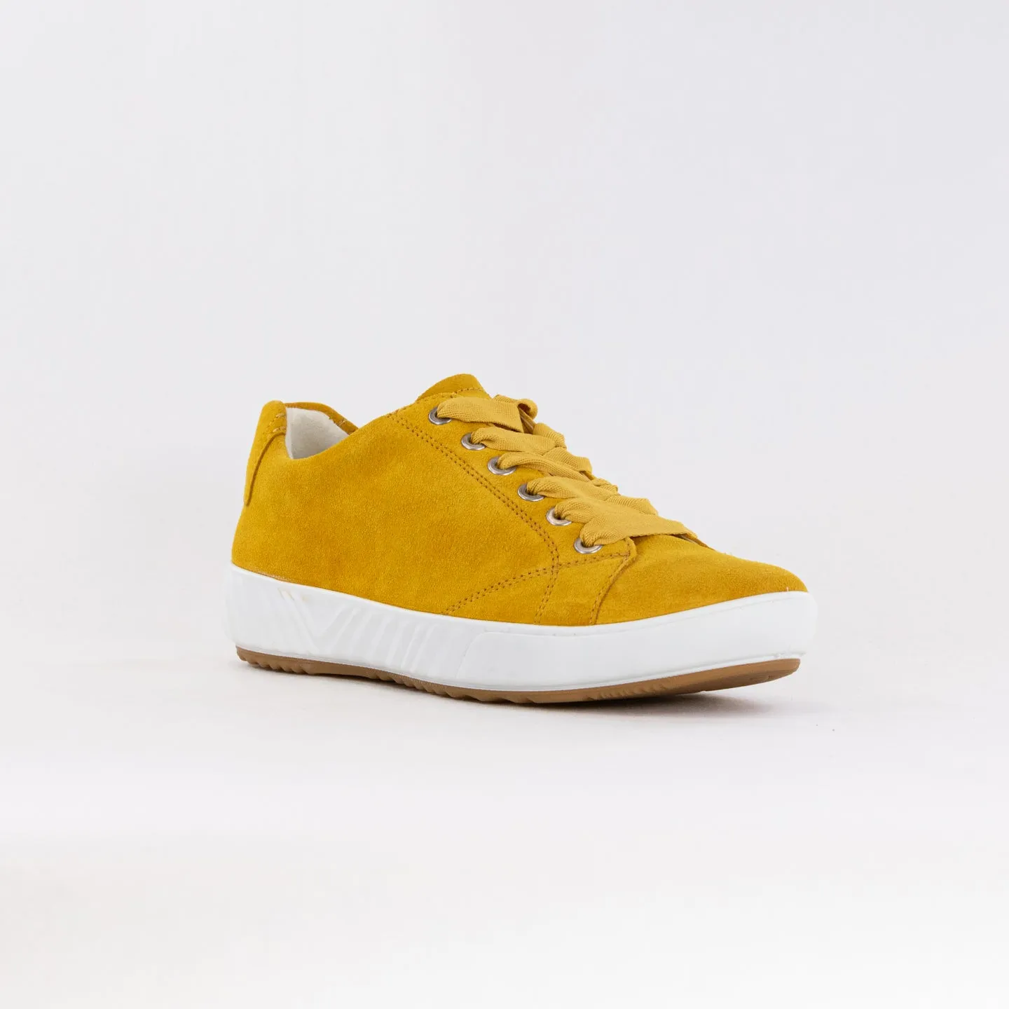 Ara Alexandria Lace Up Sneaker (Women's) - Yellow Suede speed trail