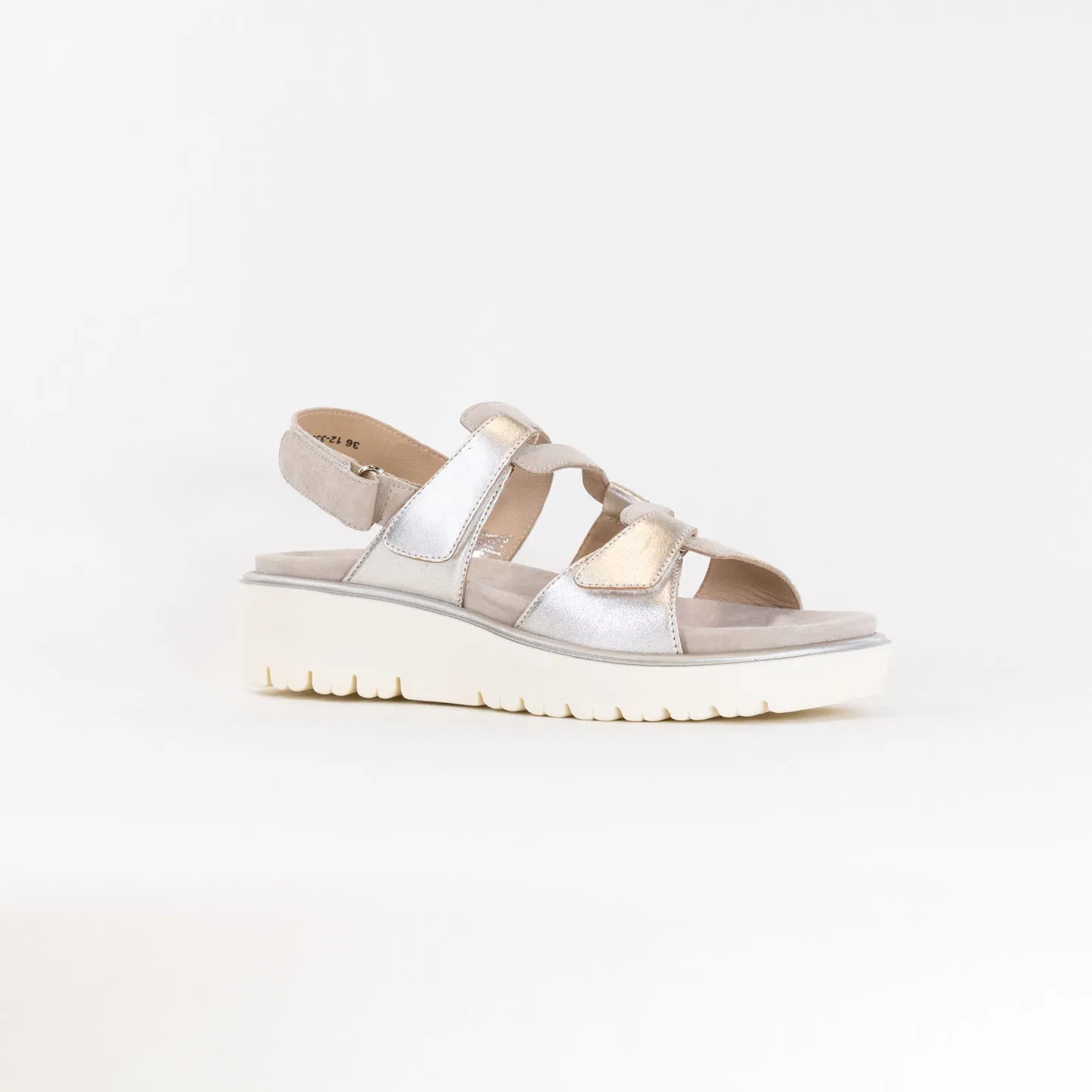 Ara Bayview Sandal (Women's) - Platinum/Sand Skin Fresh