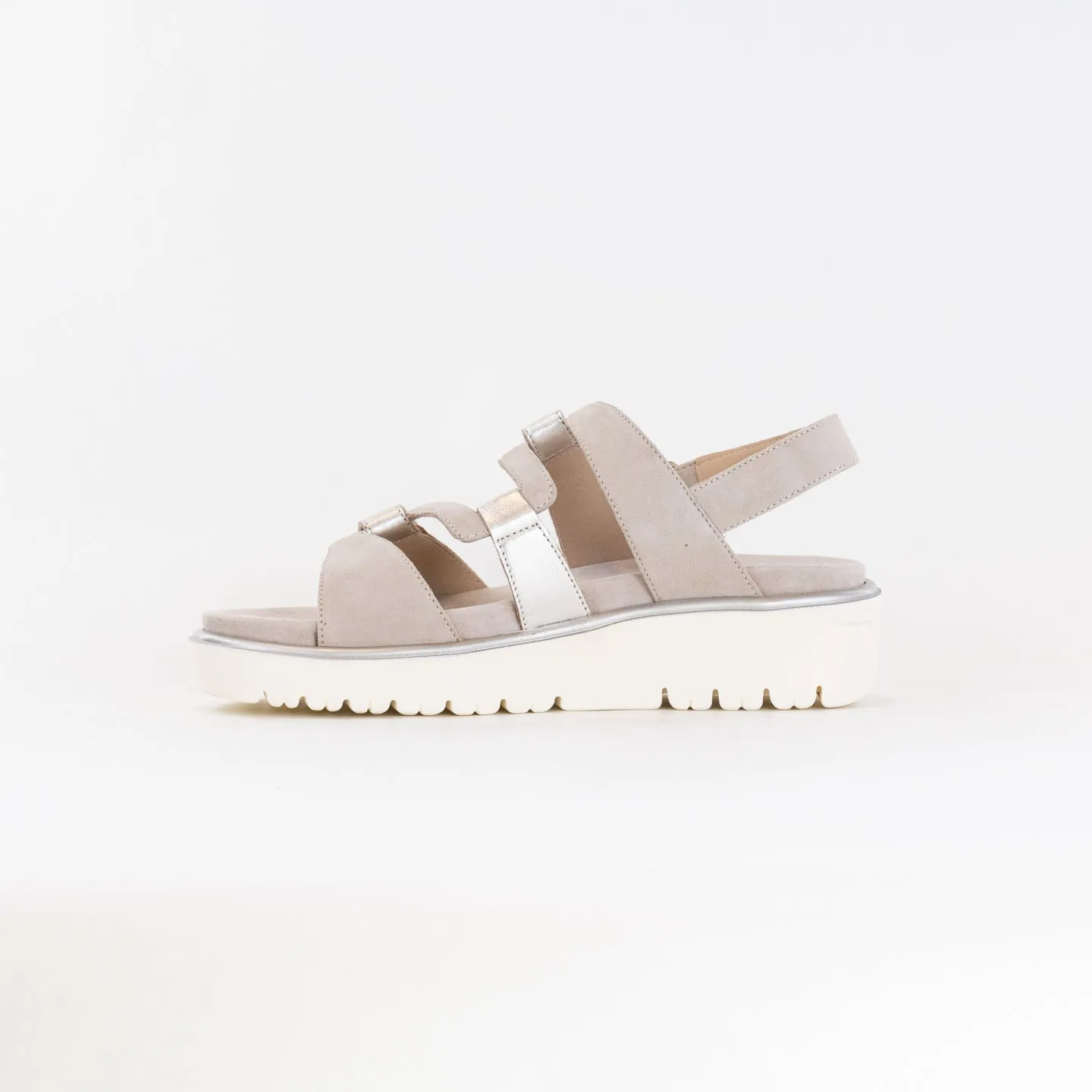 Ara Bayview Sandal (Women's) - Platinum/Sand Foot Relax