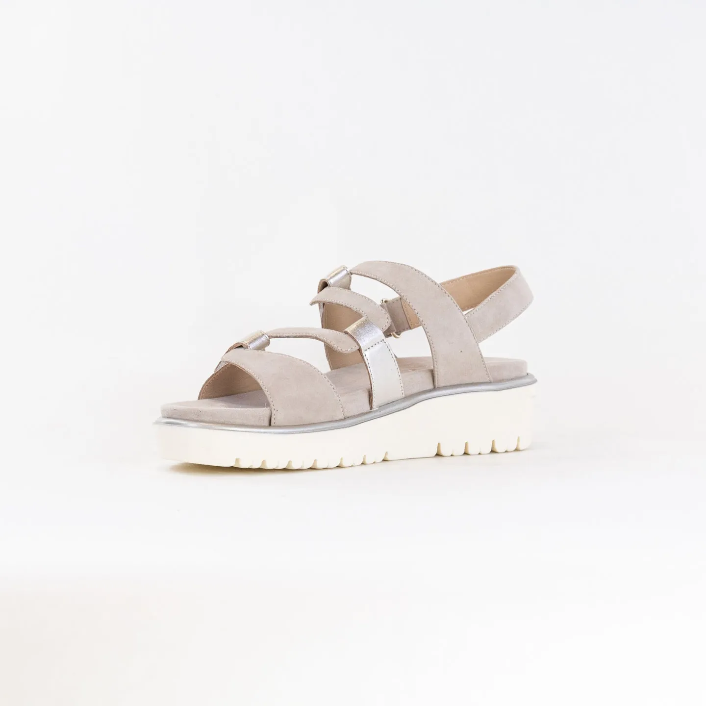 Ara Bayview Sandal (Women's) - Platinum/Sand Travel Calm