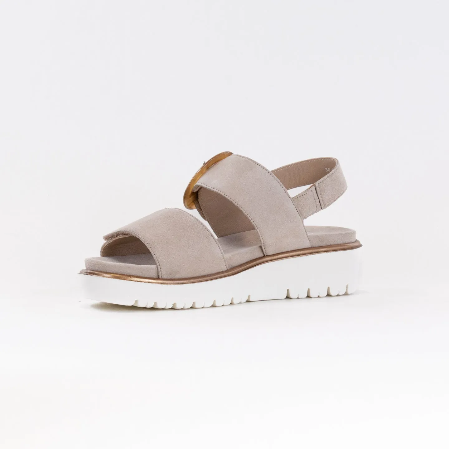 Ara Bridgeport Sandal (Women's) - Sand Kid Suede Summer Vibe