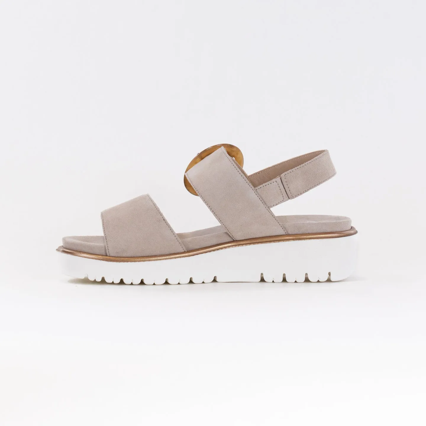 Ara Bridgeport Sandal (Women's) - Sand Kid Suede Lazy Days