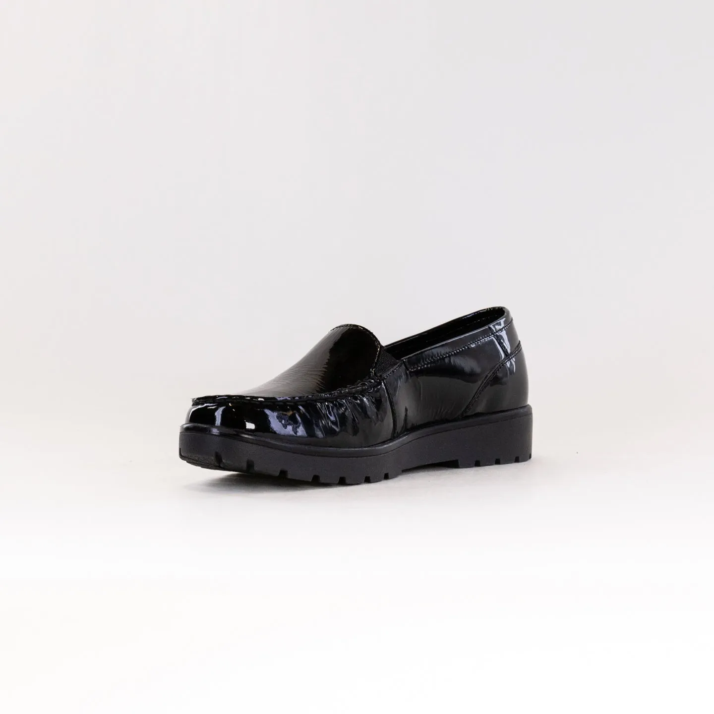 ARA Dewitt Loafer (Women's) - Black Patent memory foam