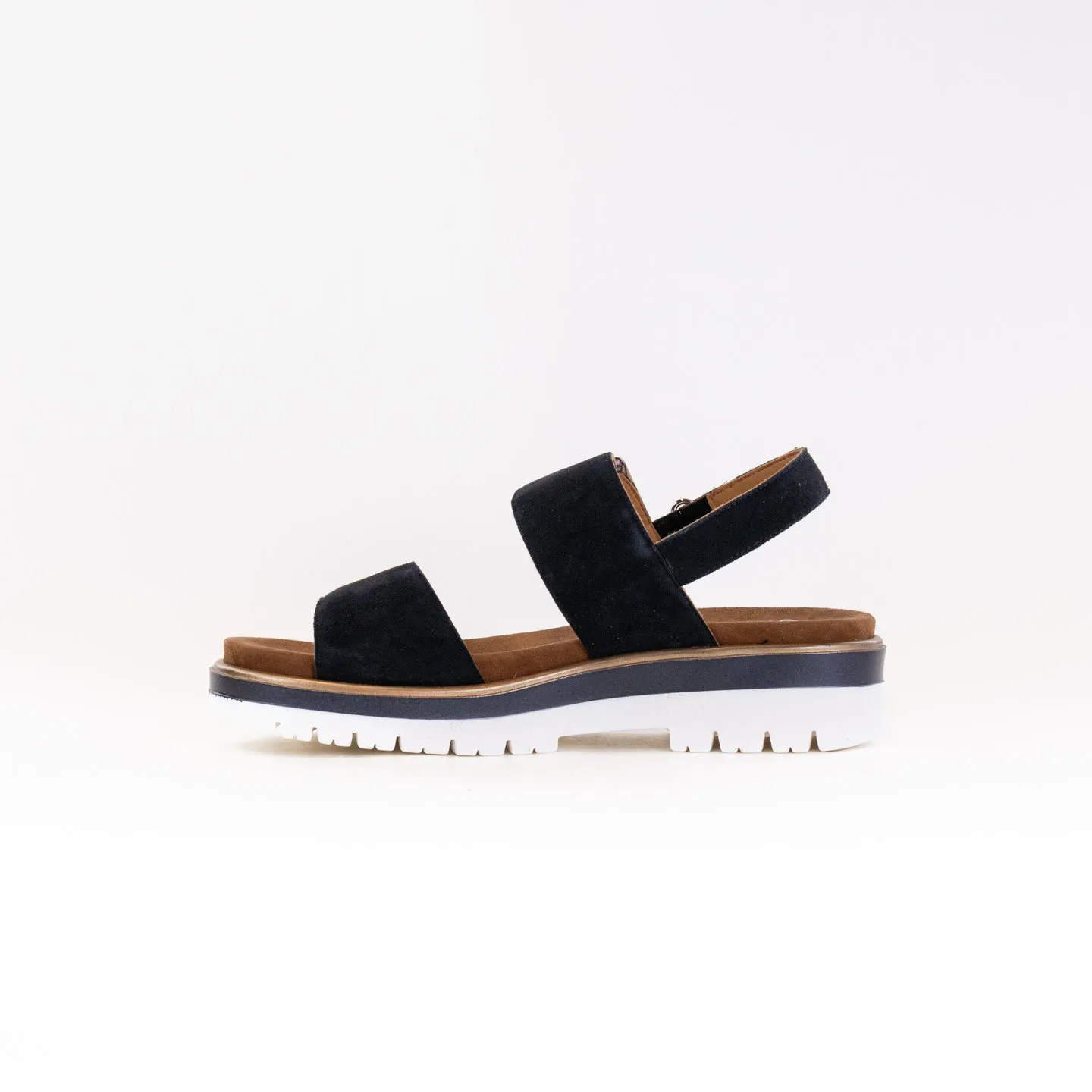 Ara Marbella Women's Triple Adjustable Sandal (Women's) - Navy Kid Suede Free Mind