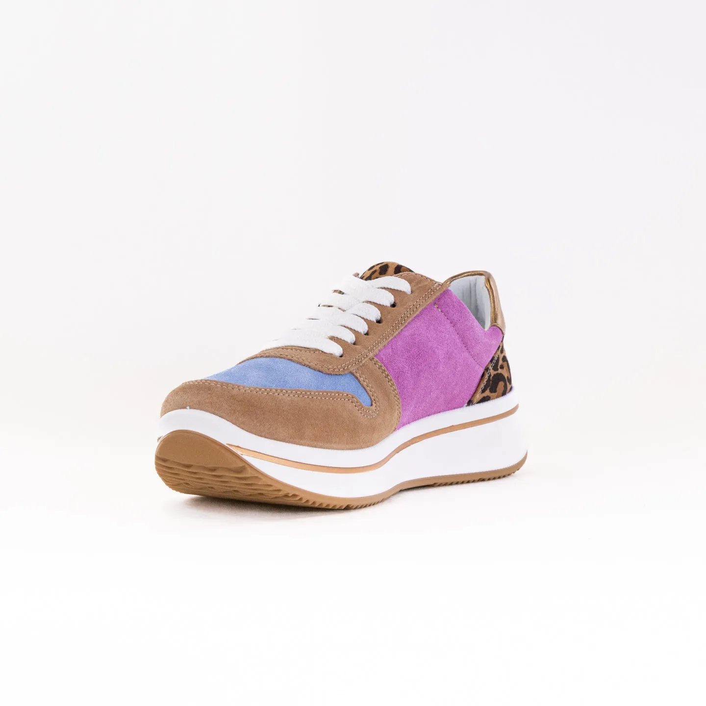 Ara Oleanna (Women's) - Brown/Pink/Leopard alpine ready