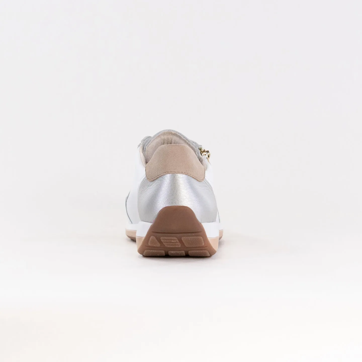 Ara Ollie Size Zip Lace Sneaker (Women's) - White/Silver nature escape