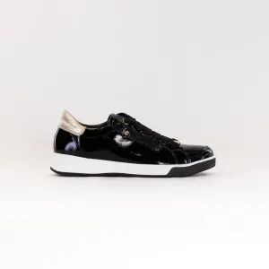 Ara Rei Low Double Zip Sneaker (Women's) - Black Patent climate shell Ara Rei Low Double Zip Sneaker (Women's) - Black Patent steady pace