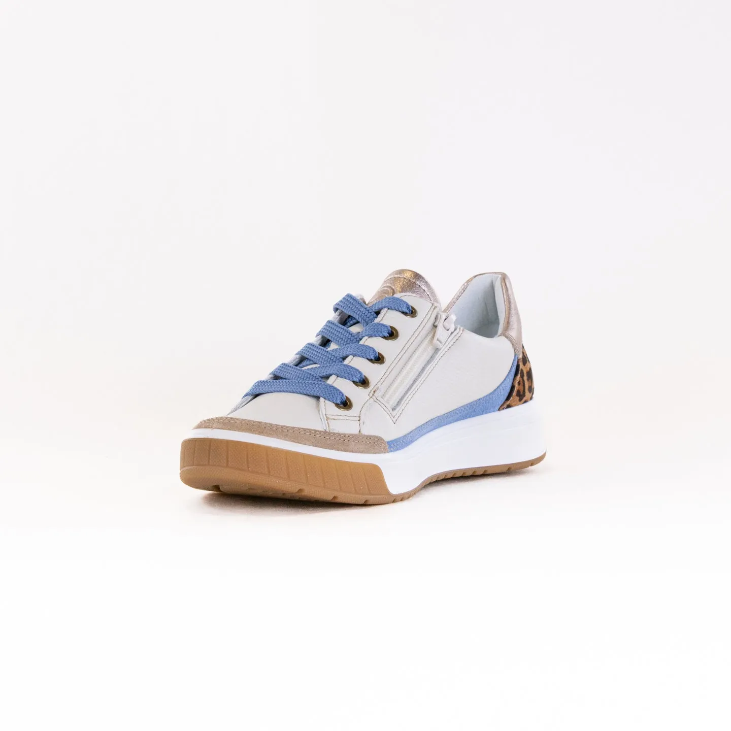 ARA Rio Rom 2.0 (Women's) - Cream/Blue/Leopard firm step