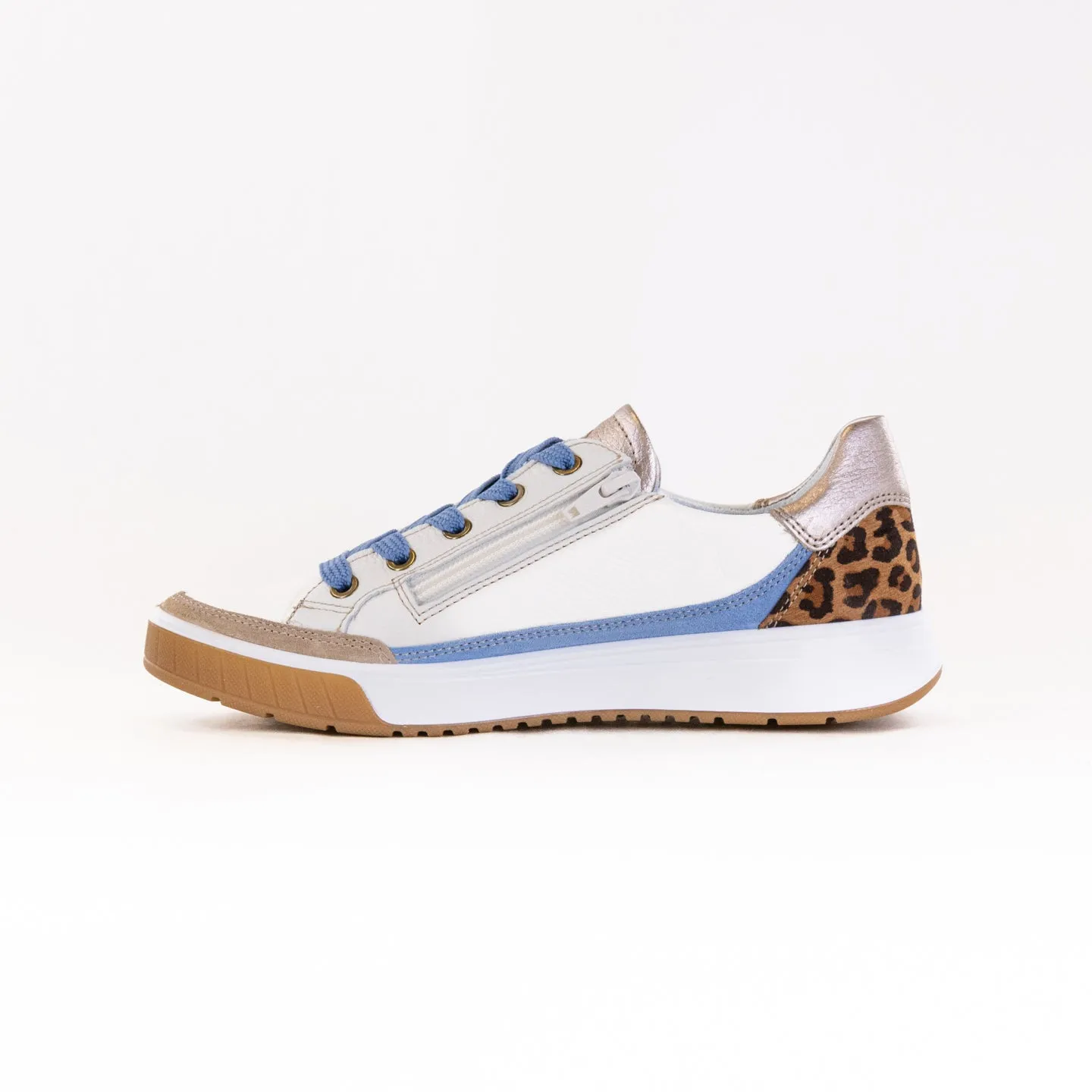 ARA Rio Rom 2.0 (Women's) - Cream/Blue/Leopard outdoor walk