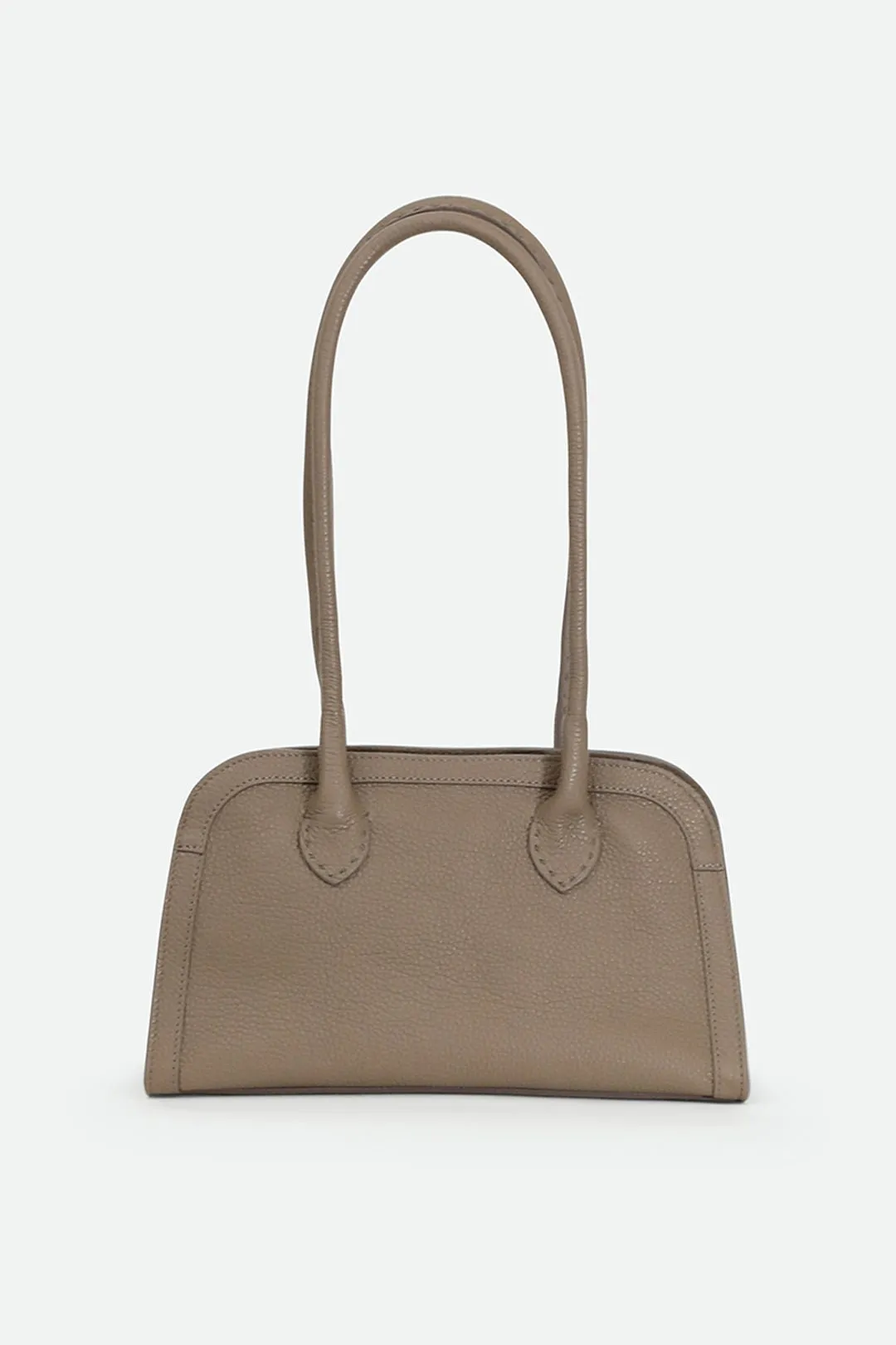 ARDEN 12 BAG IN ITALIAN TAUPE TRIM LEATHER tone match