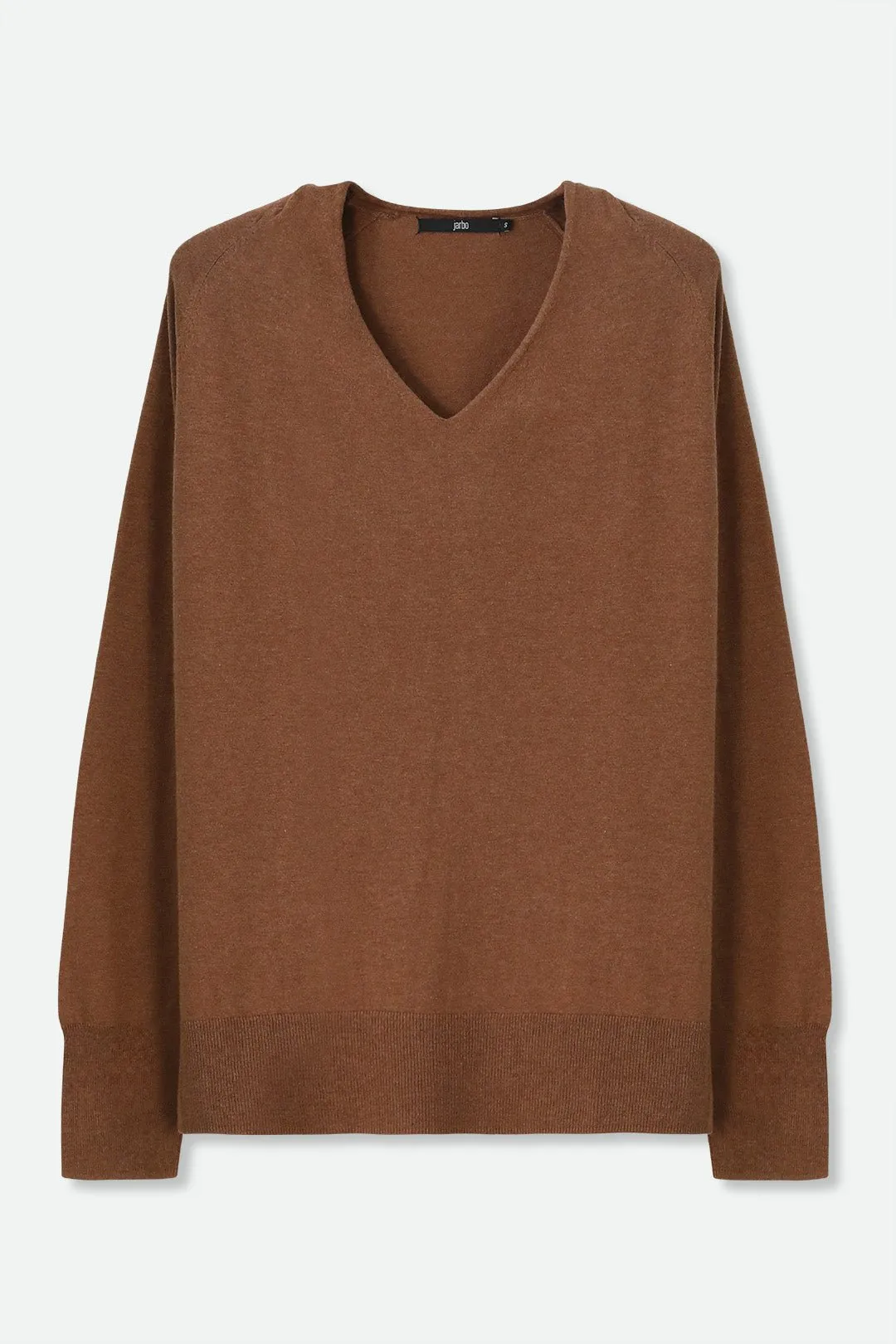 AVERY V NECK TUNIC IN DOUBLE KNIT PIMA COTTON timeless tone