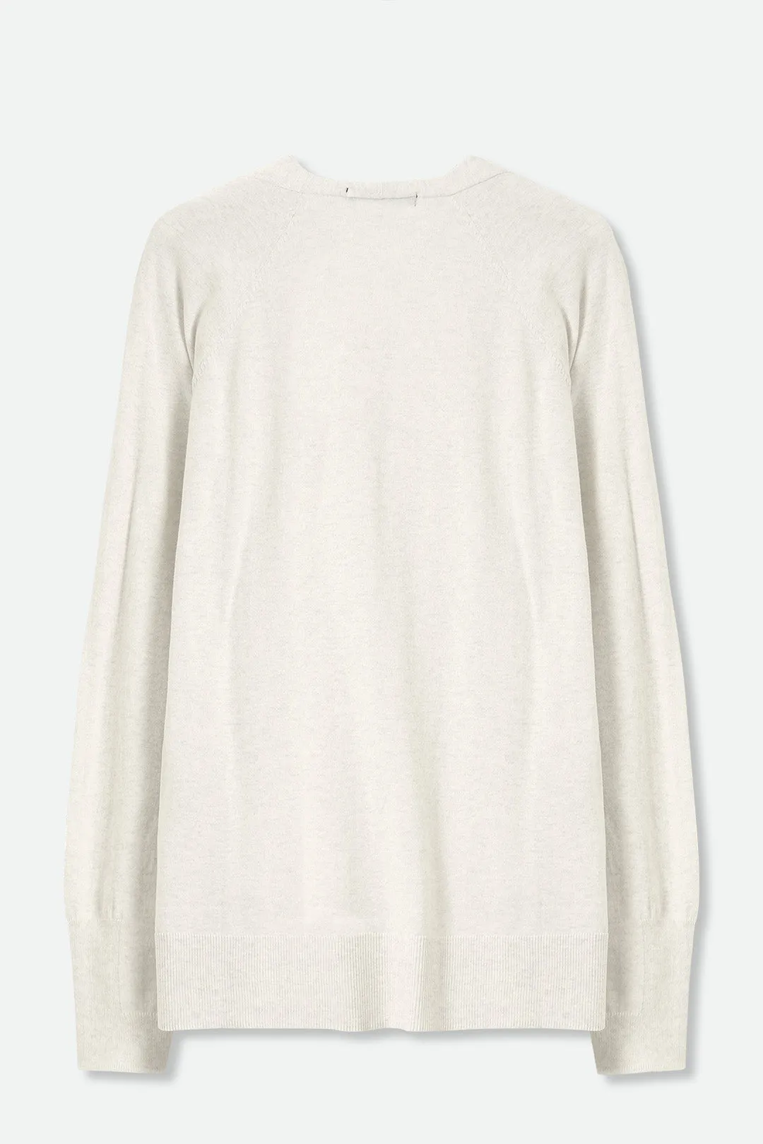 AVERY V NECK TUNIC IN DOUBLE KNIT PIMA COTTON glow skin