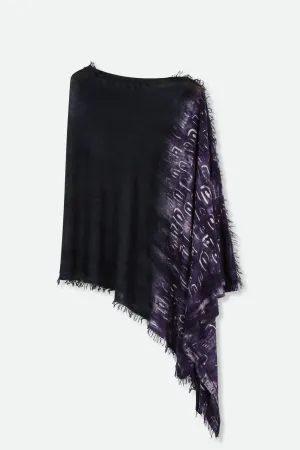 BALI IN HAND DYED CARRIAGI CASHMERE FRINGE ROYAL INDIGO VIOLET comfort luxe BALI IN HAND DYED CARRIAGI CASHMERE FRINGE ROYAL INDIGO VIOLET soft texture