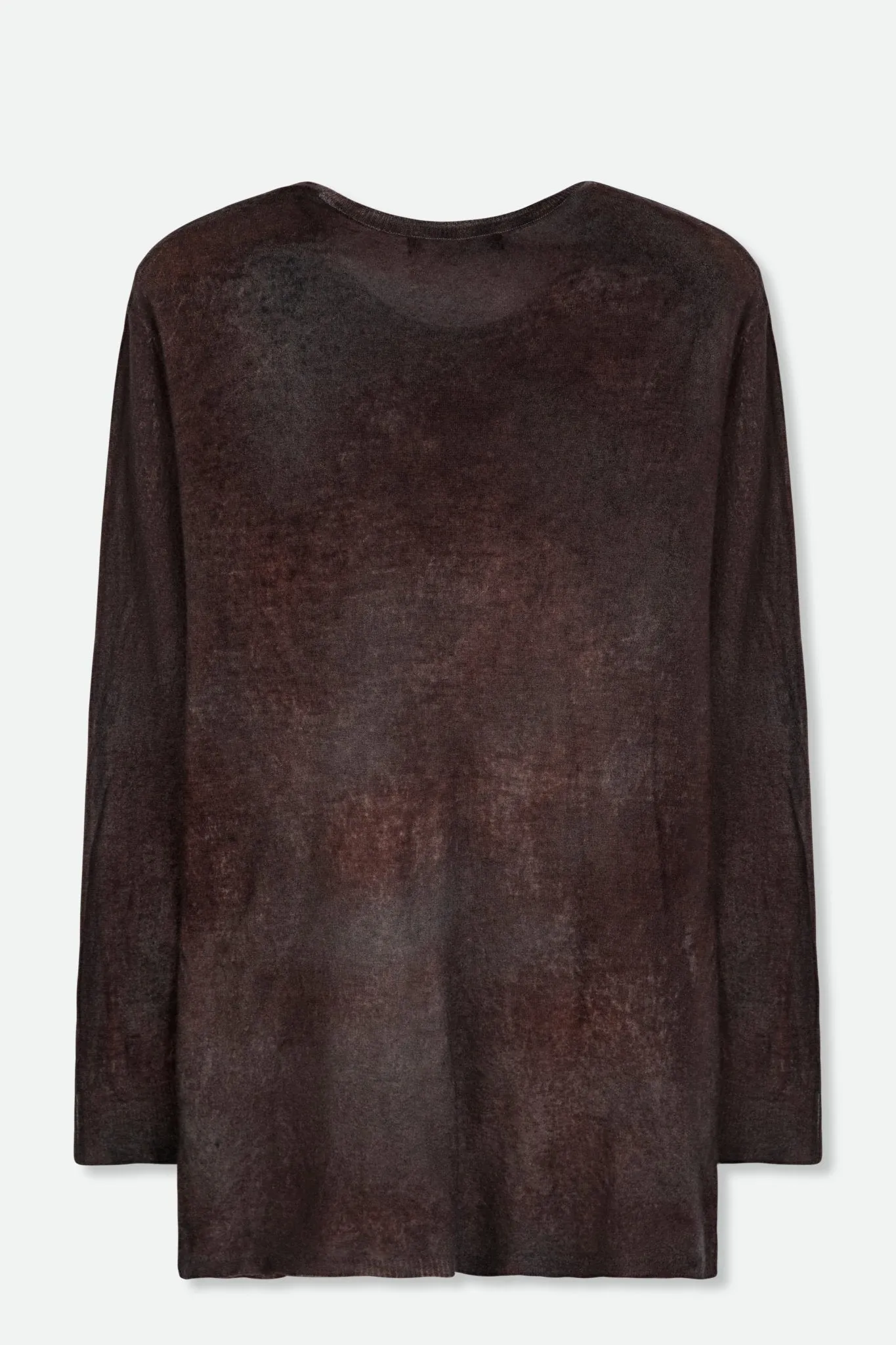 BASILE CREW IN HAND-DYED LIGHTWEIGHT CASHMERE relaxed grace