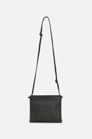 BELLIZZI BAG IN WOVEN ITALIAN LEATHER FOREST neat build BELLIZZI BAG IN WOVEN ITALIAN LEATHER FOREST sleek edge