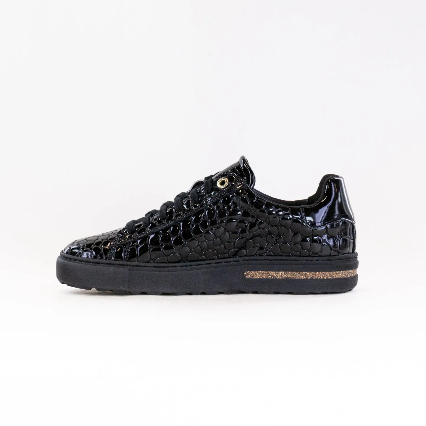 Birkenstock Bend Low (Women's) - Embossed Black Croc all day