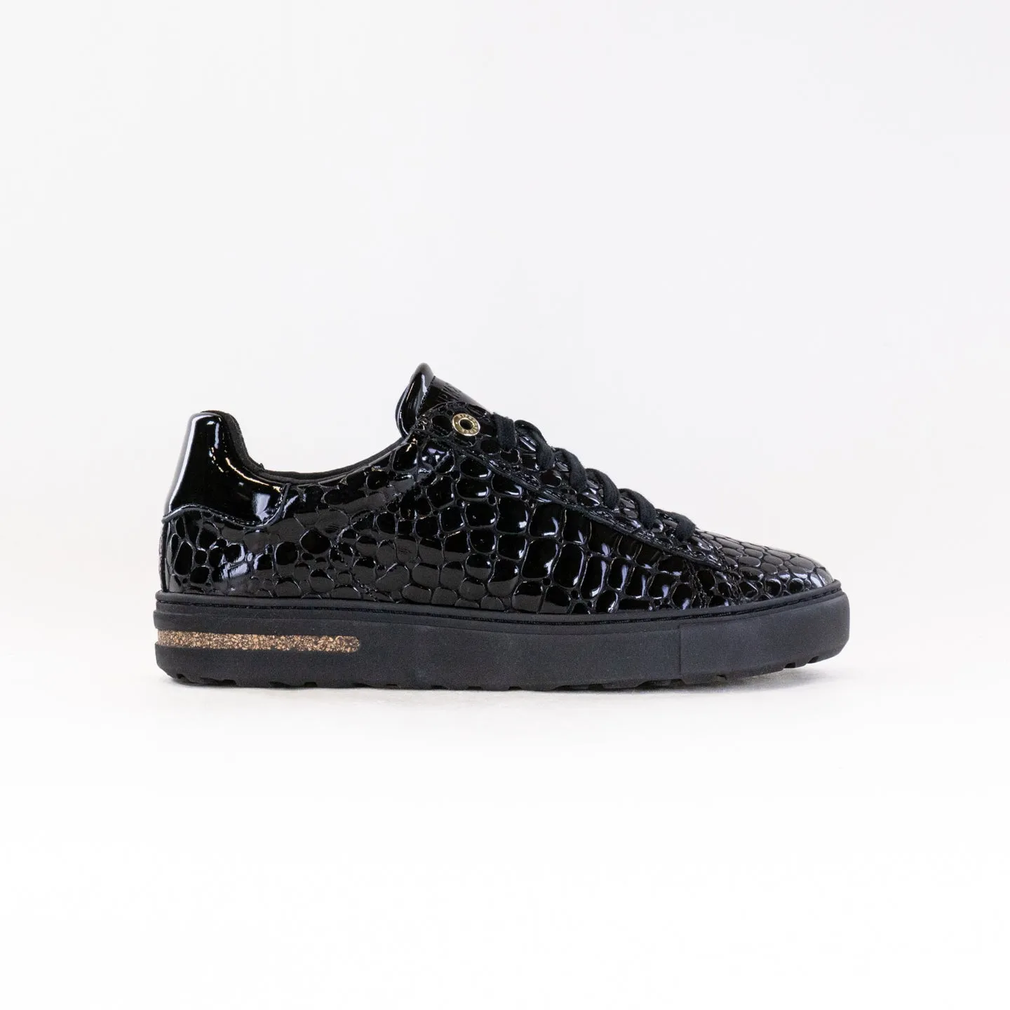 Birkenstock Bend Low (Women's) - Embossed Black Croc outdoor day