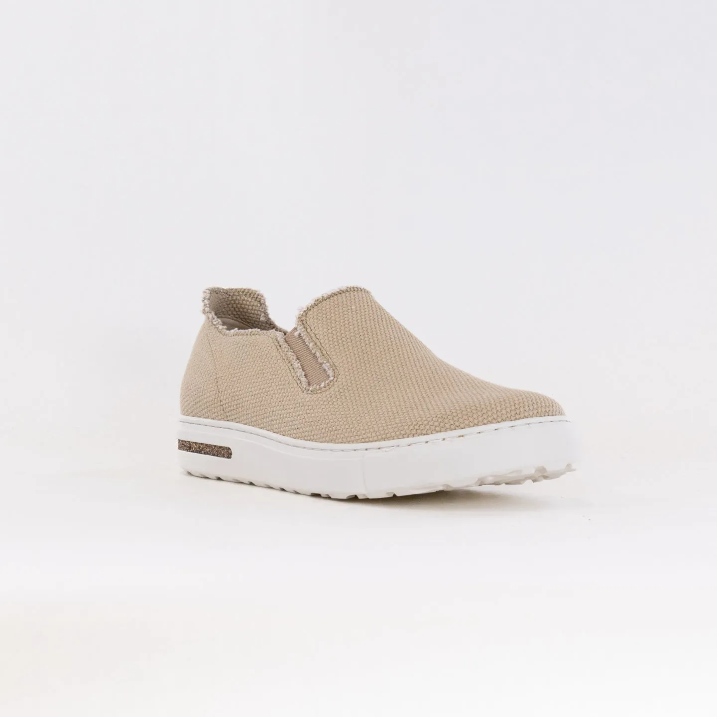 Birkenstock Bend Slip On Deconstructed (Women's) - Sandcastle Canvas athleisure look