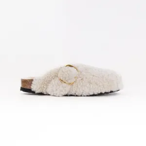 Birkenstock Boston Big Buckle Shearling (Women's) - Teddy Eggshell multi terrain Birkenstock Boston Big Buckle Shearling (Women's) - Teddy Eggshell path fit