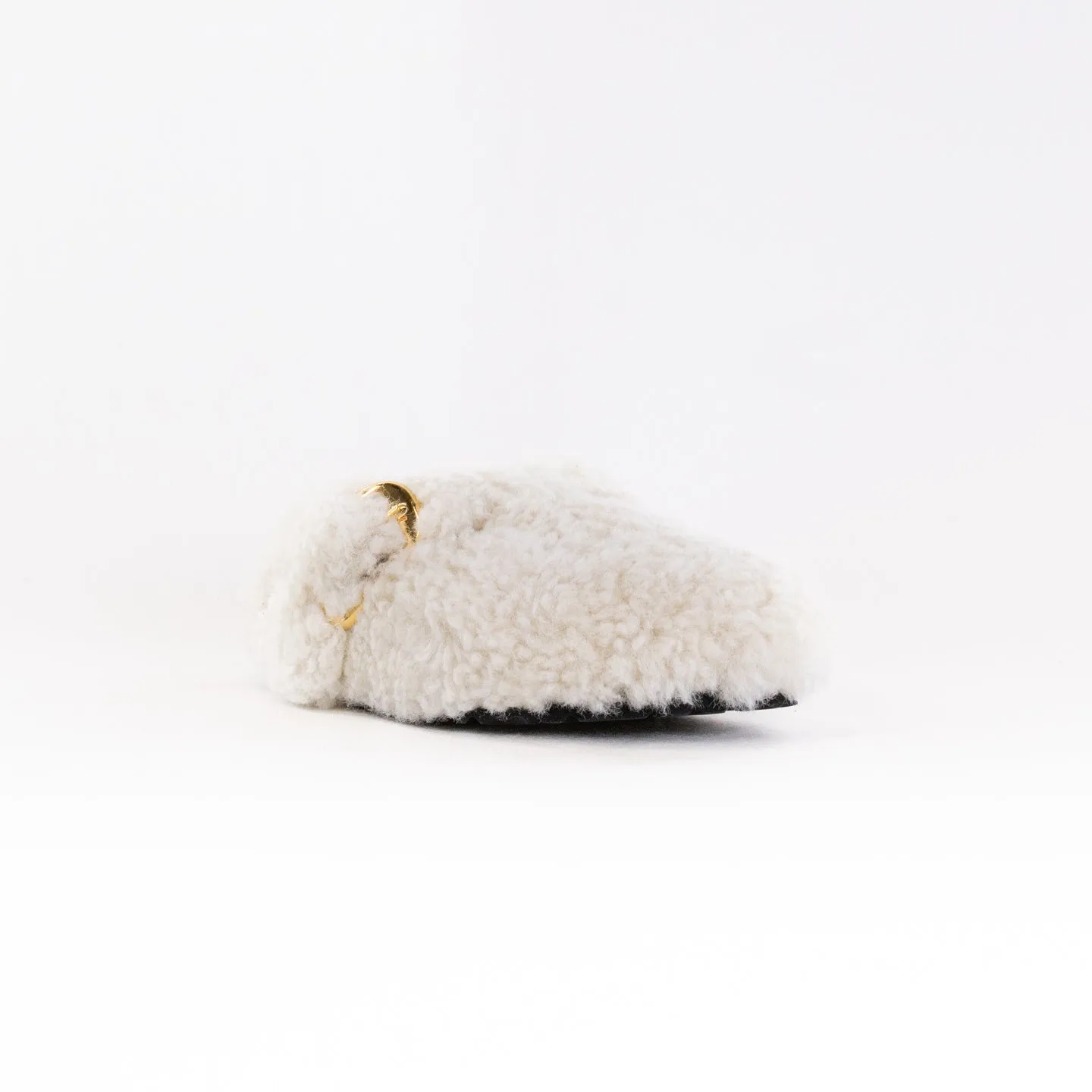 Birkenstock Boston Big Buckle Shearling (Women's) - Teddy Eggshell foot arch