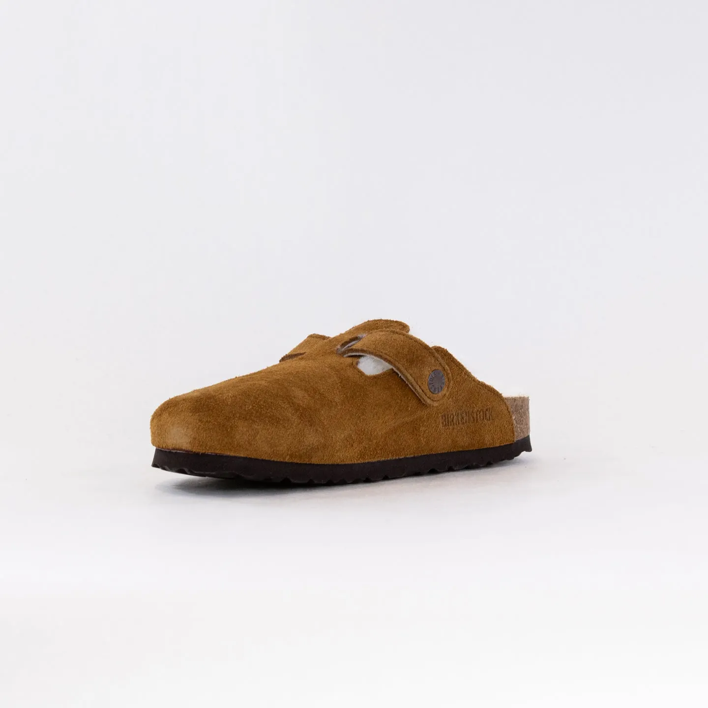 Birkenstock Boston Shearling Regular (Women's) - Mink friction sole
