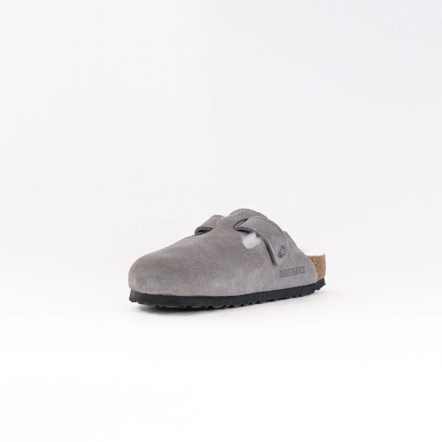 Birkenstock Boston Shearling (Women's) - Stone Coin track lover