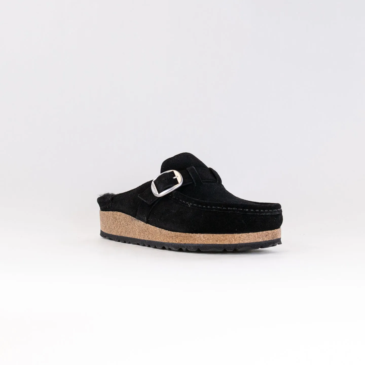 Birkenstock Buckley Shearling (Women's) - Black harsh ground
