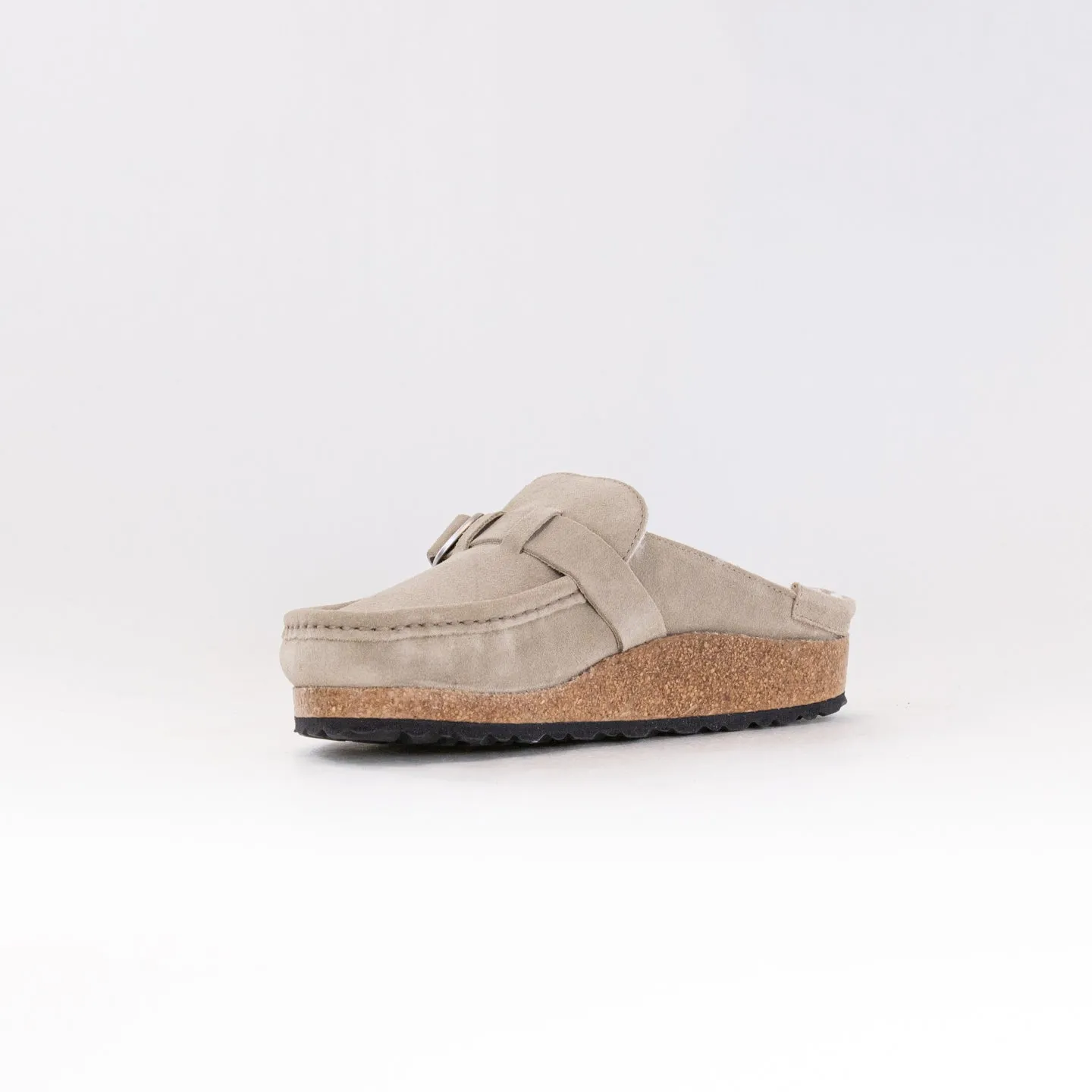 Birkenstock Buckley Shearling (Women's) - Taupe/Natural rock climb
