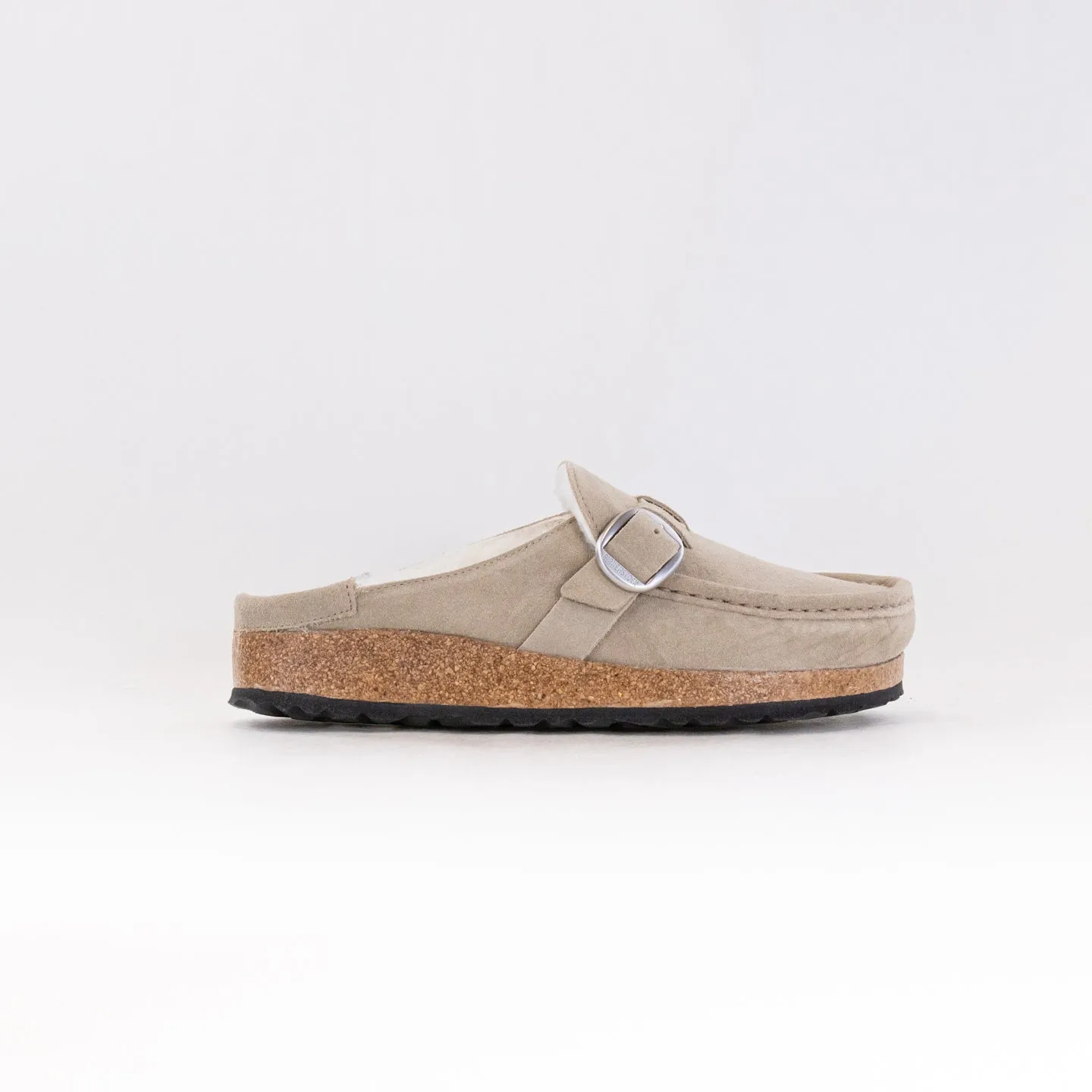 Birkenstock Buckley Shearling (Women's) - Taupe/Natural dry shield