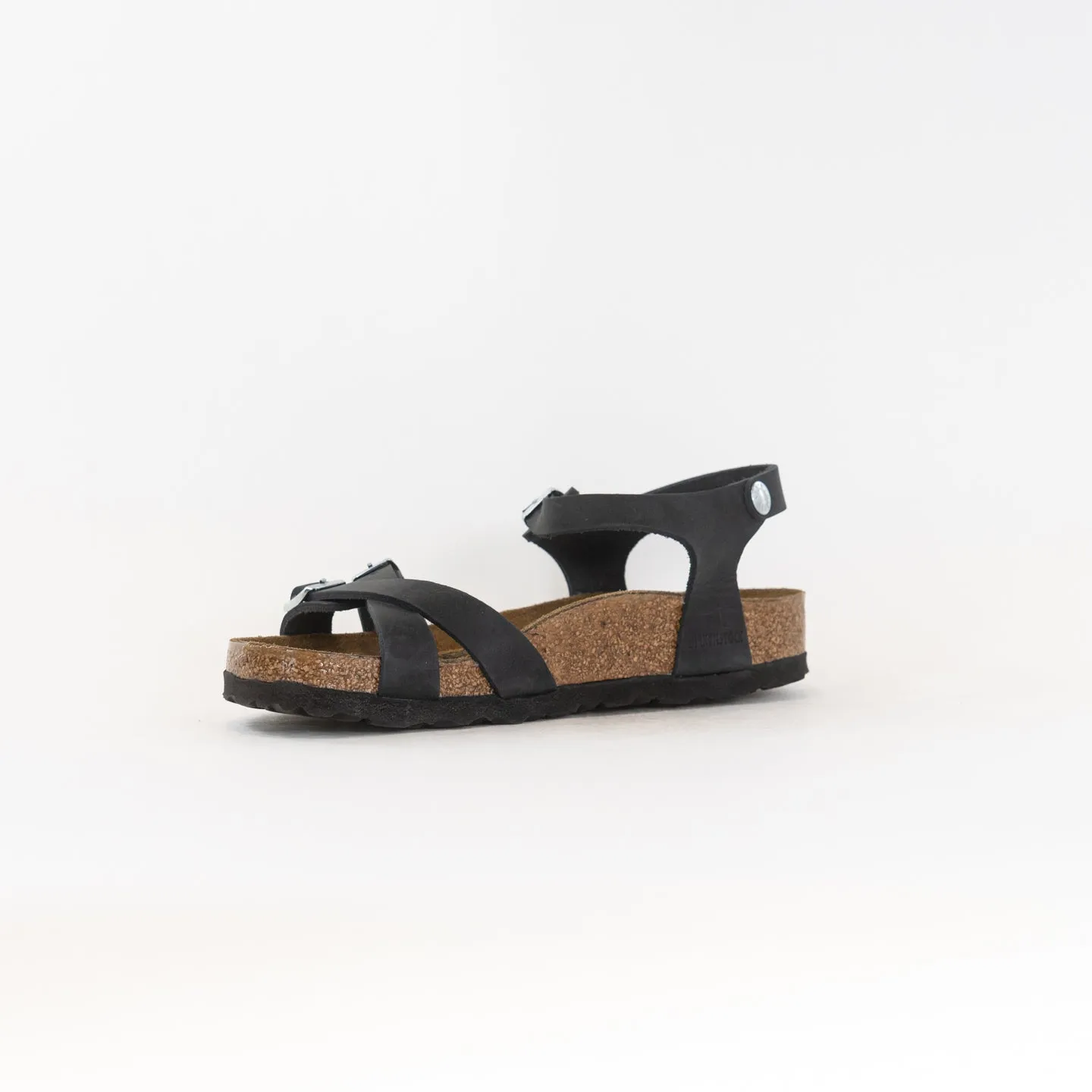 Birkenstock Kumba (Women's) - Black Oiled Leather Skin Fresh