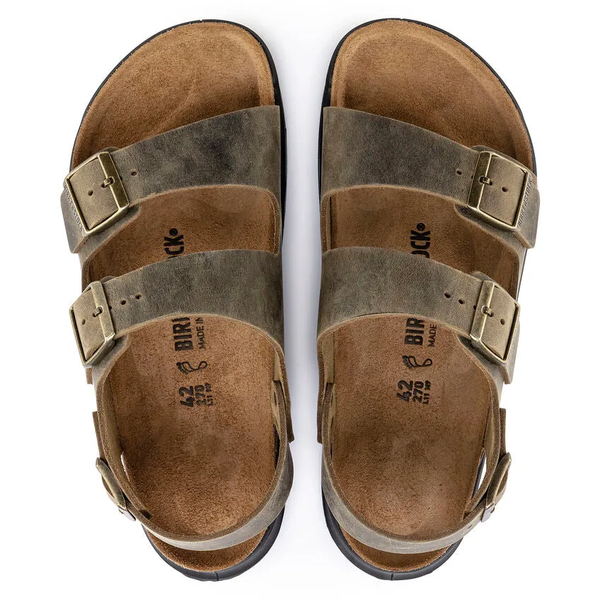 Birkenstock Milano Rugged (Men's) - Faded Khaki Mood Soft