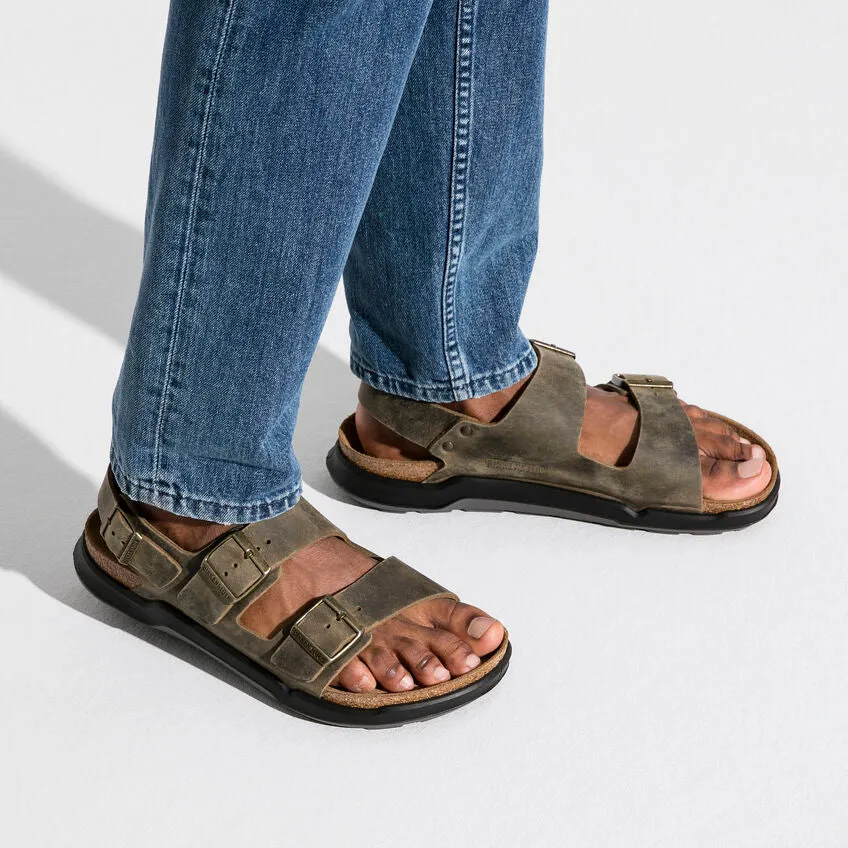 Birkenstock Milano Rugged (Men's) - Faded Khaki Street Vibe
