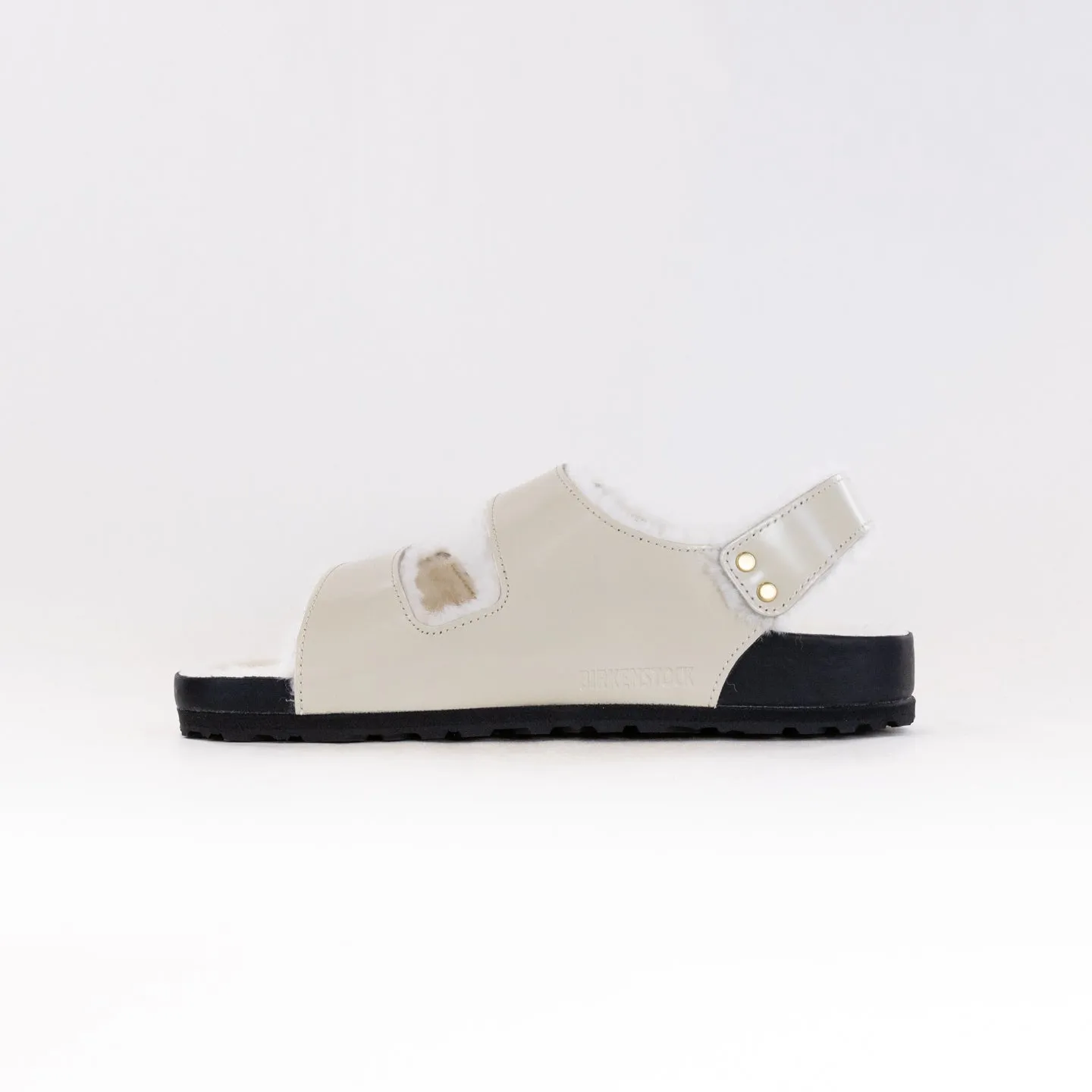 Birkenstock Milano Shearling - High-Shine Ecru Soft Days