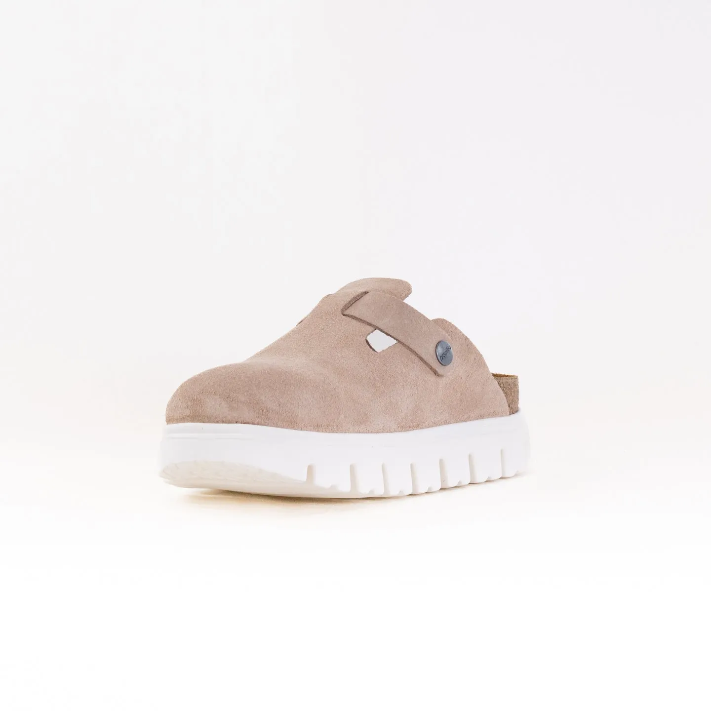 Birkenstock-Papillo Boston Chunky (Women's) - Warm Sand stable foot