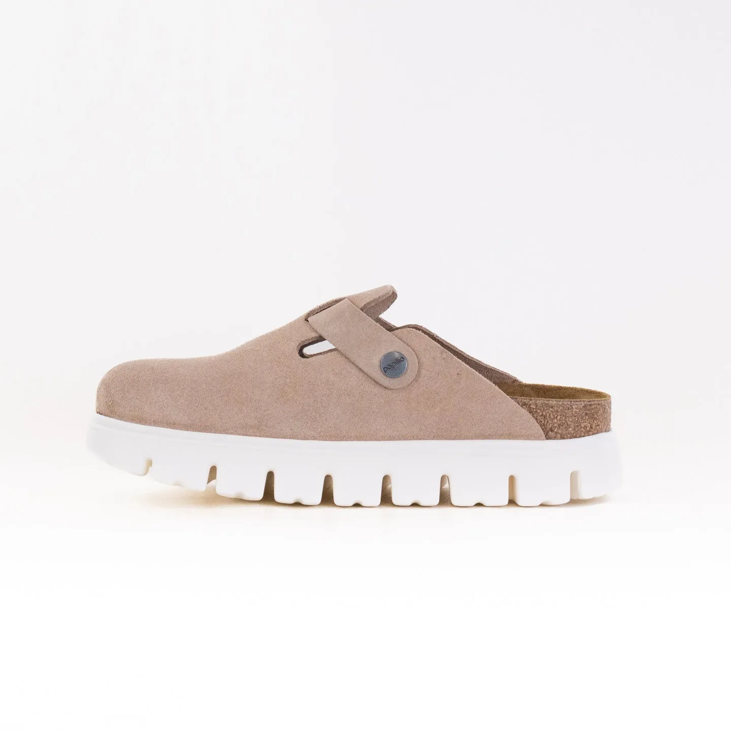 Birkenstock-Papillo Boston Chunky (Women's) - Warm Sand desert travel